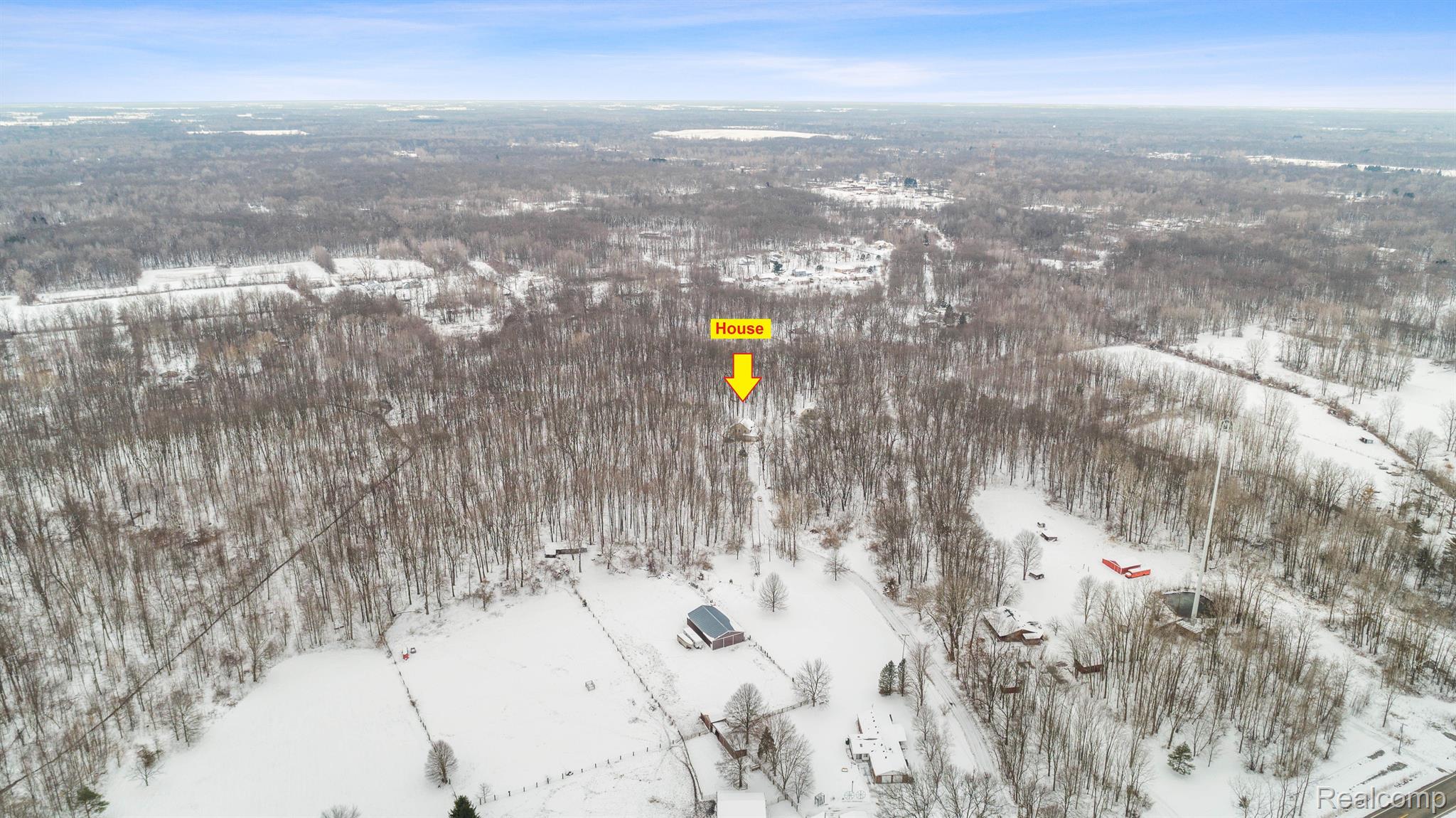 21851 Prince Road Belleville, MI 48111 - Photo 50 of 59 Aerial view of private property and home