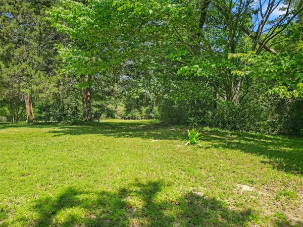 a view of yard with green space
