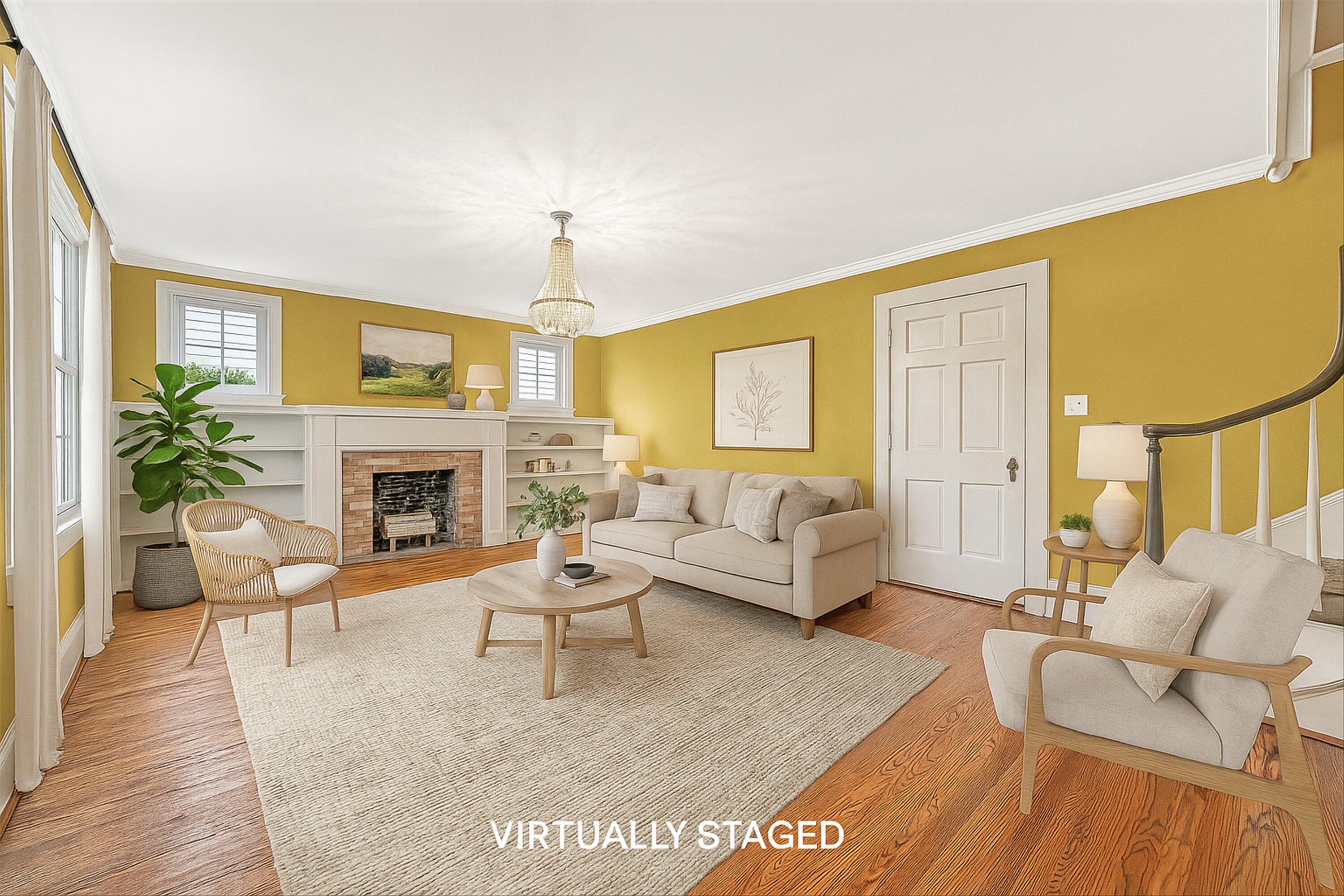 40 High Street Rocky Mount, VA 24151 - Photo 4 of 36 a living room with furniture and a fireplace
