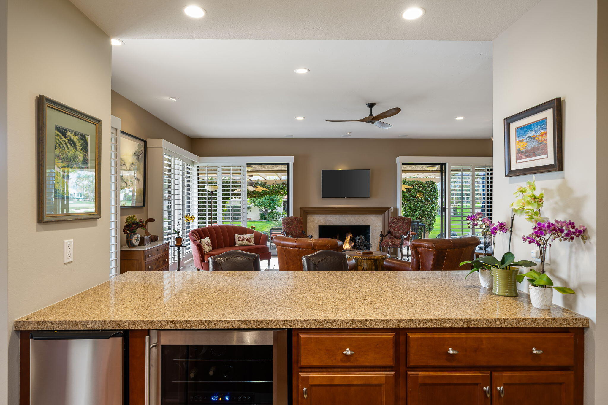 3 Tulane Court Rancho Mirage, CA 92270 - Photo 19 of 47 a view of living room with furniture and flat screen tv