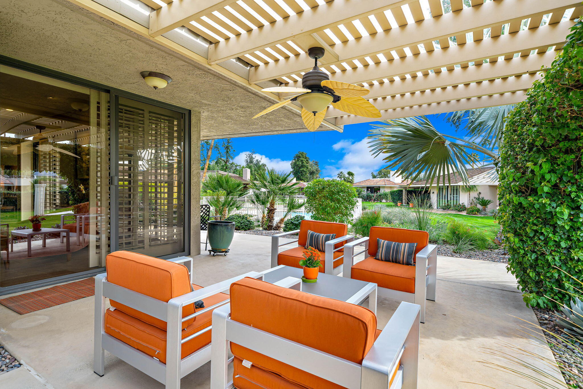 3 Tulane Court Rancho Mirage, CA 92270 - Photo 10 of 47 a outdoor space with patio lots of furniture