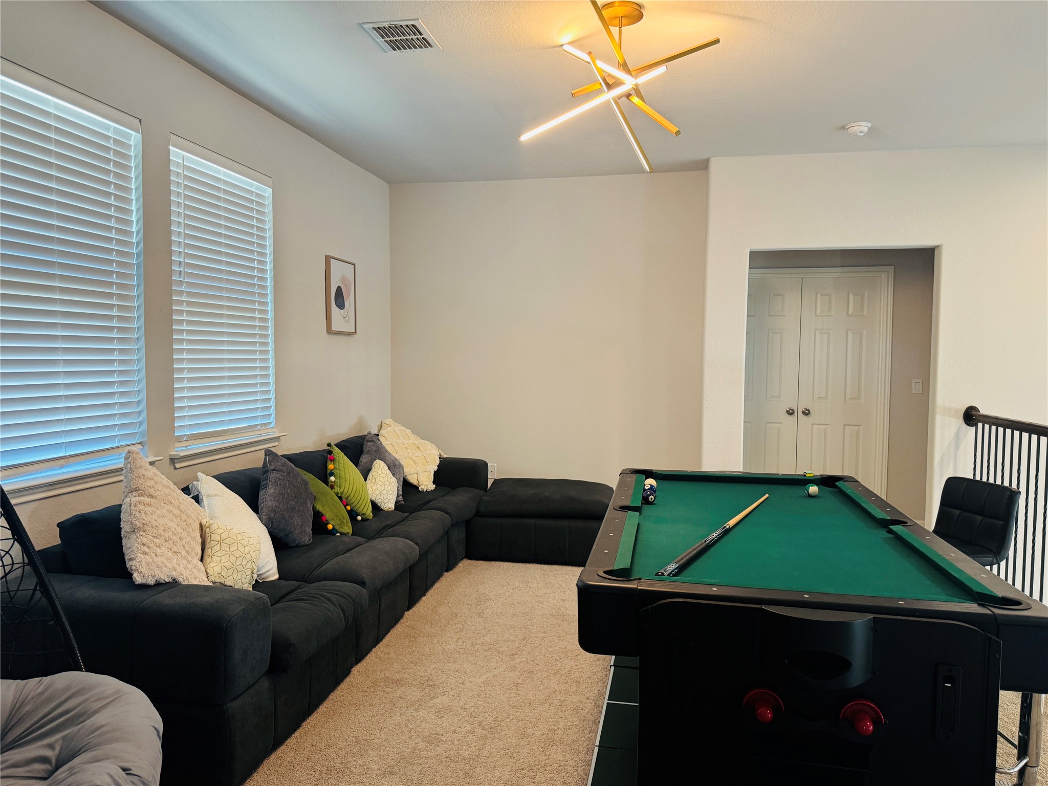 349 Rend Drive Leander, TX 78641 - Photo 14 of 21 Recreation room featuring billiards table and carpet floors
