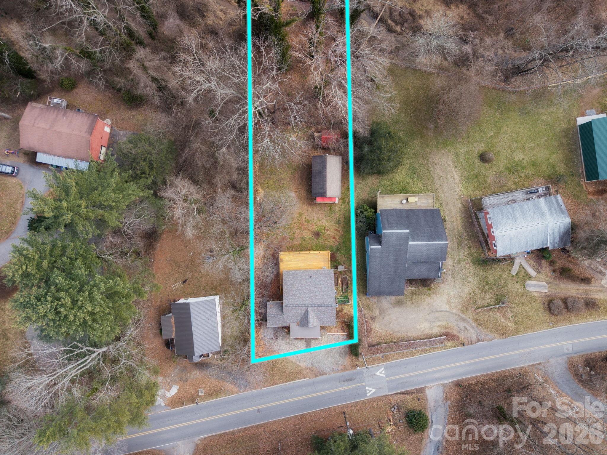 127 Shelburne Road Asheville, NC 28806 - Photo 28 of 28 an aerial view of waterside residential houses with outdoor space