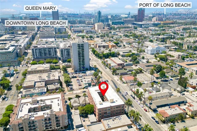 an aerial view of city