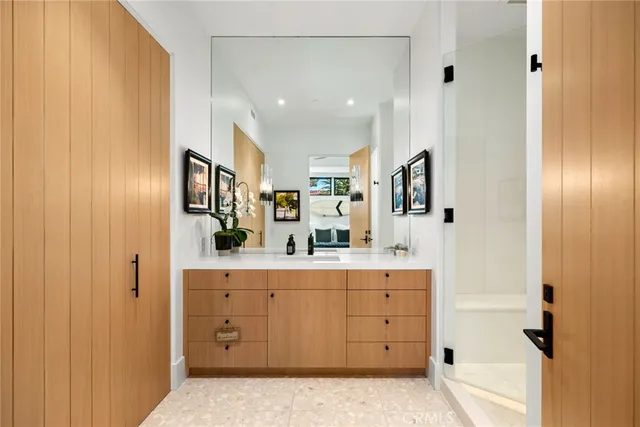a room with furniture cabinets window and book shelf