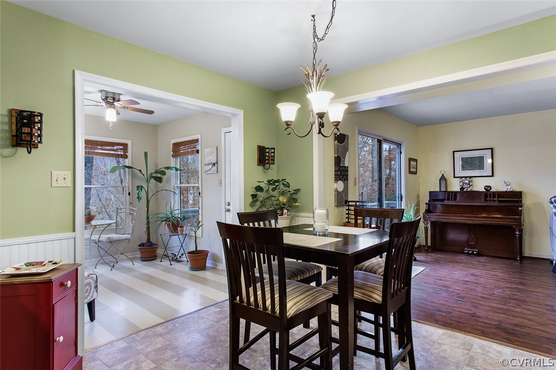 1413 Sycamore Ridge Court Midlothian, VA 23114 - Photo 17 of 36 Dining area is open to living room, sunroom and ki