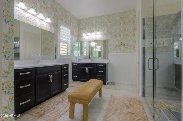 an aerial view of a residential houses with outdoor space and garden view