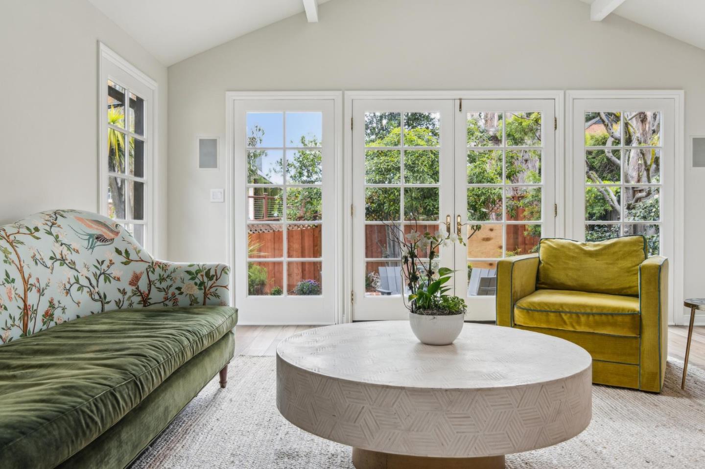 731 Oregon Avenue San Mateo, CA 94402 - Photo 12 of 34 a living room with couch and a potted plant
