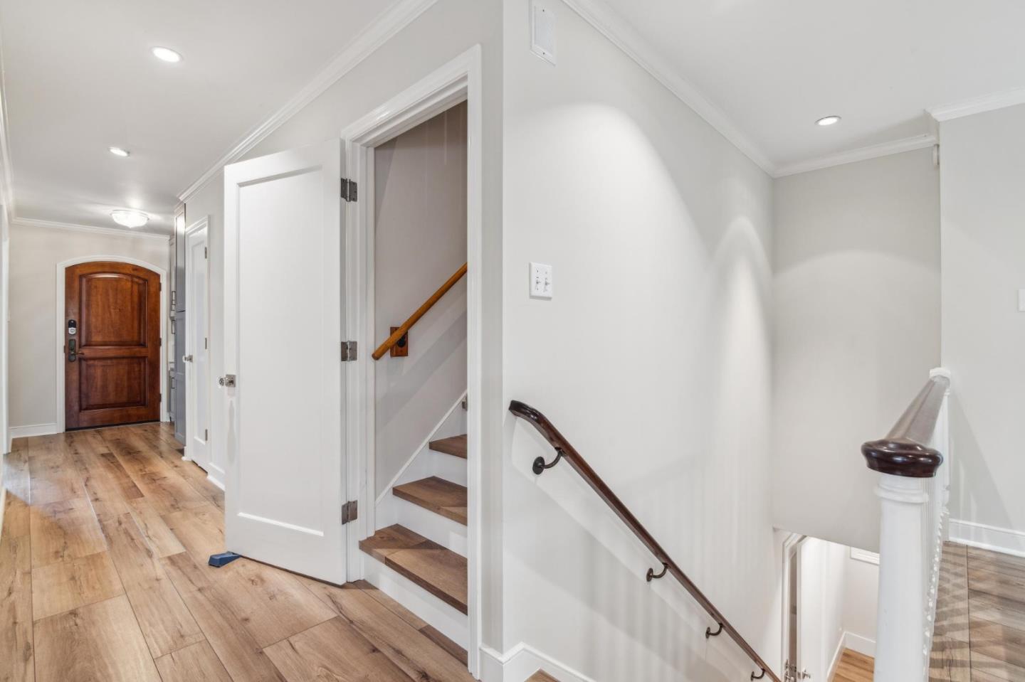 731 Oregon Avenue San Mateo, CA 94402 - Photo 25 of 34 a view of entryway with wooden floor and stairs