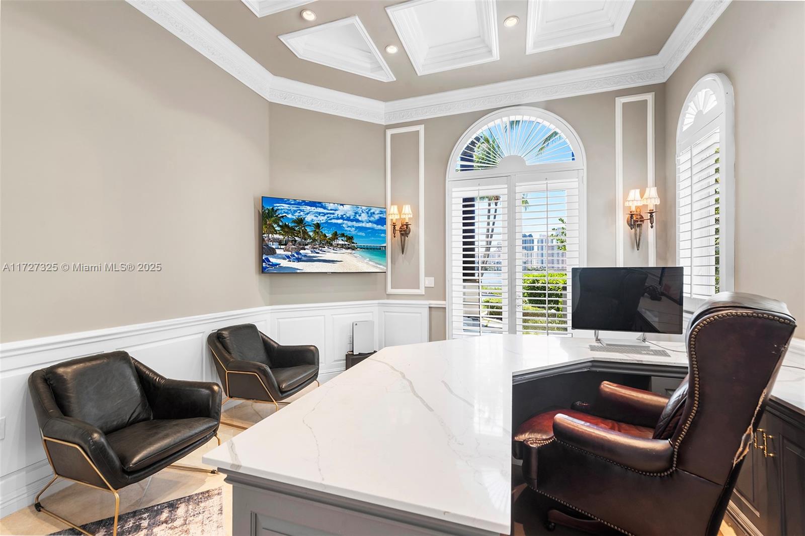 3914 Island Estates Drive Aventura, FL 33160 - Photo 18 of 40 a view of a livingroom with workspace and a couch