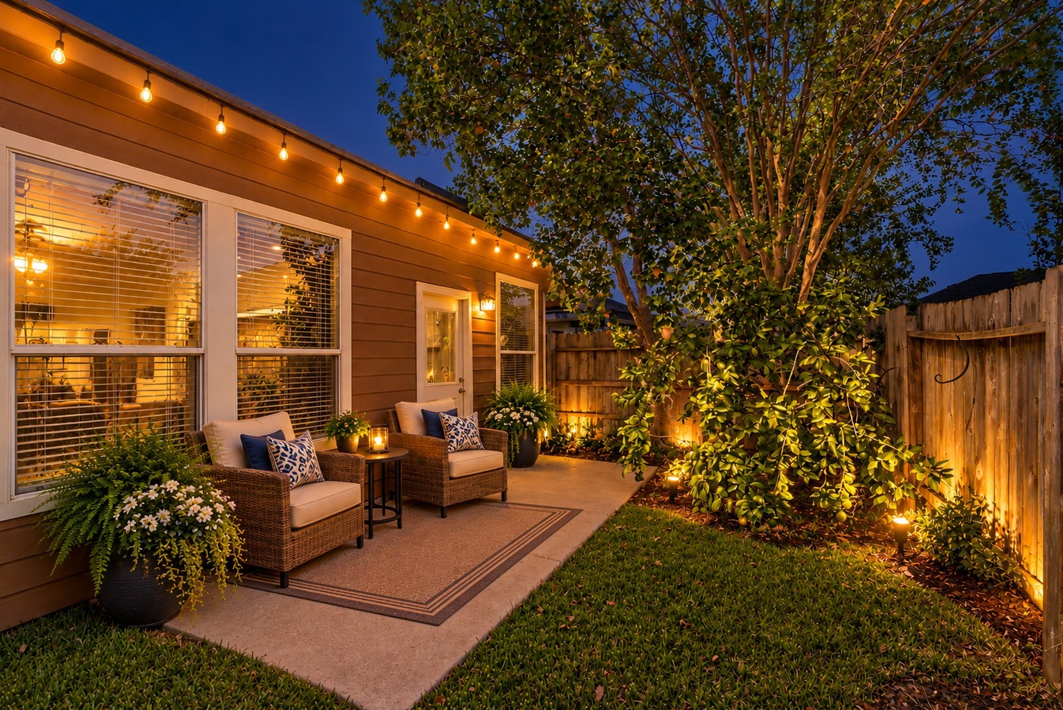 30910 Blue Ridge Park Lane Spring, TX 77386 - Photo 44 of 50 Patio virtually staged via AI.