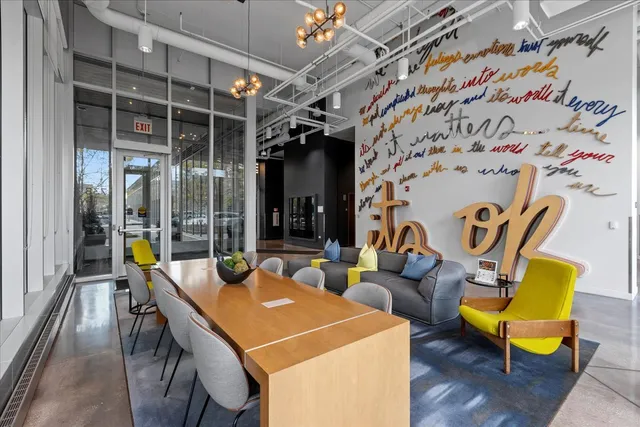 a view of a bike garage