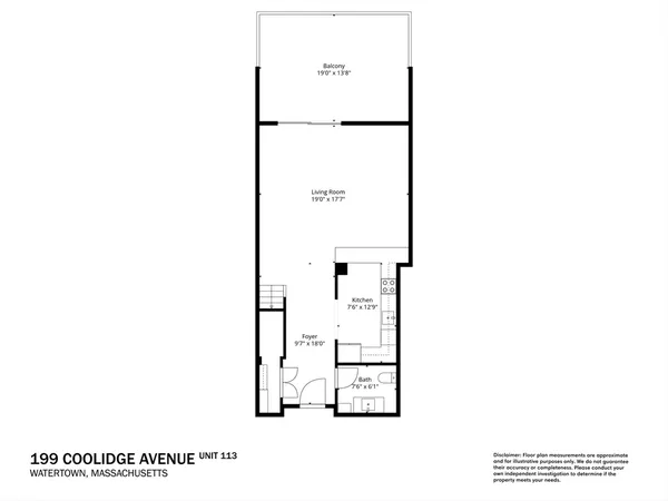 $4,900 | 199 Coolidge Avenue, Unit 113, Watertown, MA 02472