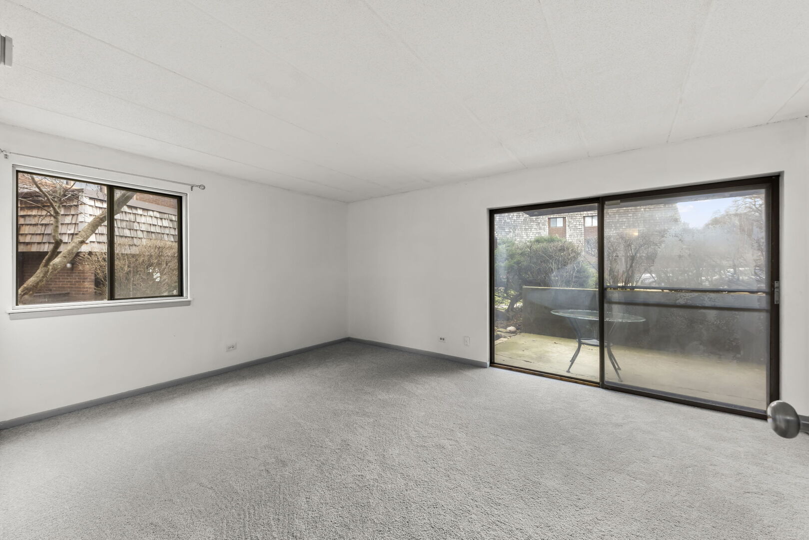548 Timber Ridge Drive, Unit 108 Carol Stream, IL 60188 - Photo 8 of 18 an empty room with sliding glass door and glass door