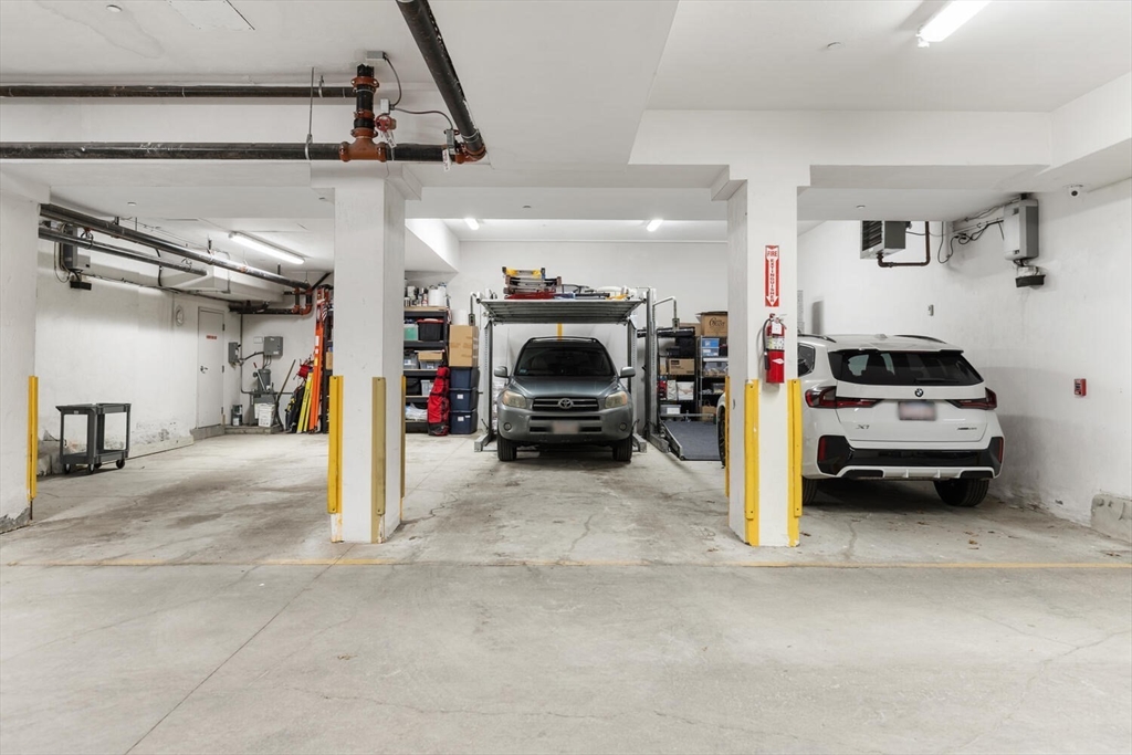 409 Commonwealth Avenue, Unit B Boston, MA 02215 - Photo 41 of 42 a view of a car in garage
