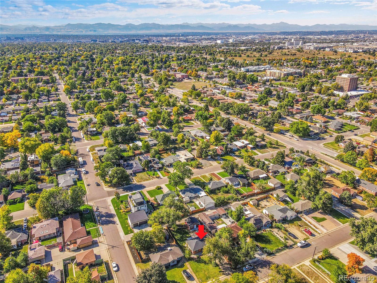3011 Grape Street Denver, CO 80207 - Photo 40 of 42 an aerial view of multiple house