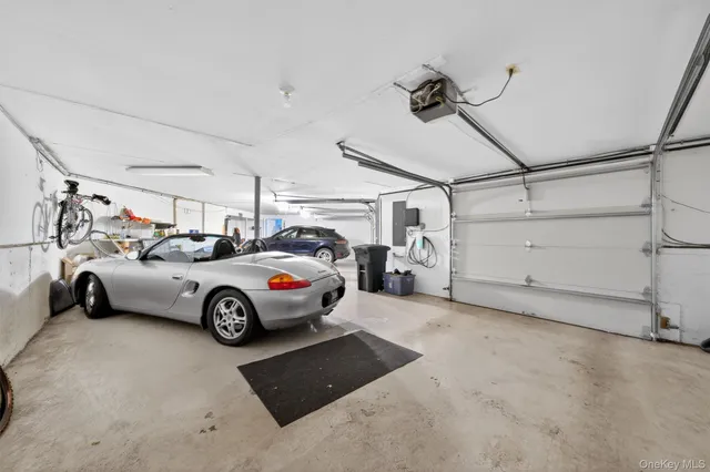 a view of a wooden deck with a bench