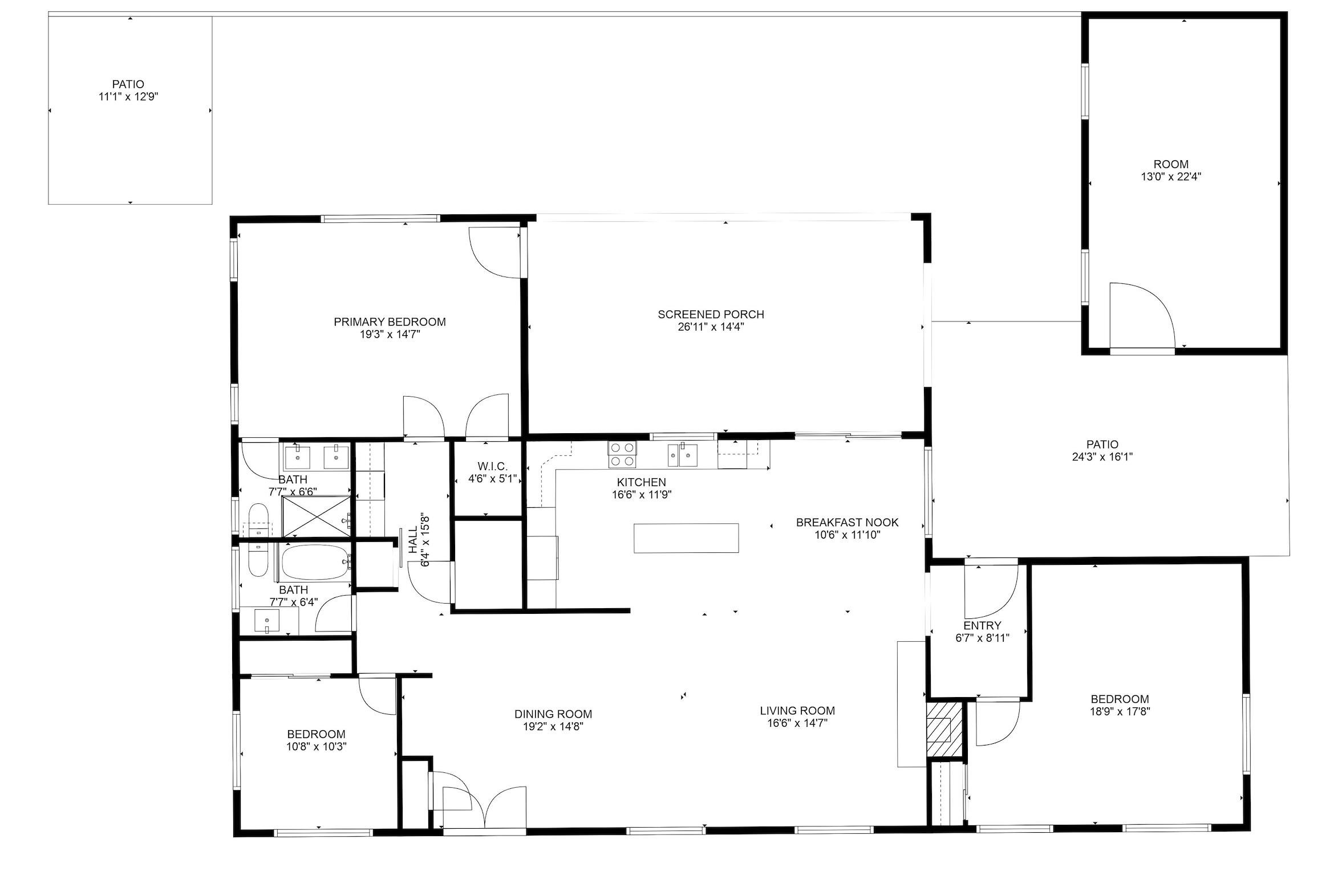 57113 Farrelo Road Yucca Valley, CA 92284 - Photo 46 of 46 a picture of floor plan
