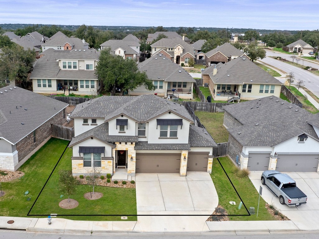 104 Scenic Hills Circle Georgetown, TX 78628 - Photo 30 of 30 an aerial view of multiple houses