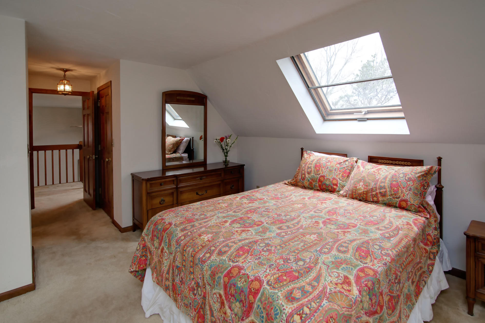 3 Easting Road Bourne, MA 02532 - Photo 28 of 35 a bedroom with a bed and a mirror