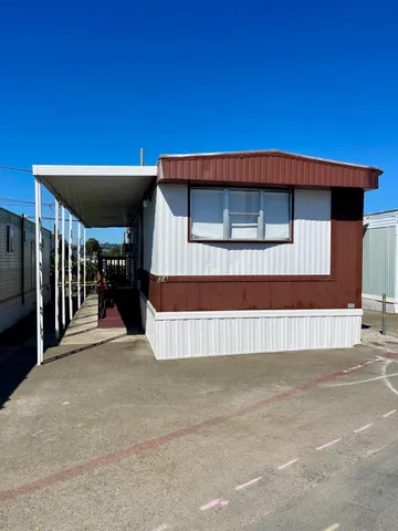 a view of a house with a outdoor space