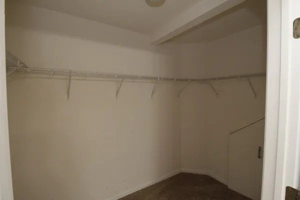 a close up view of racks on the wall