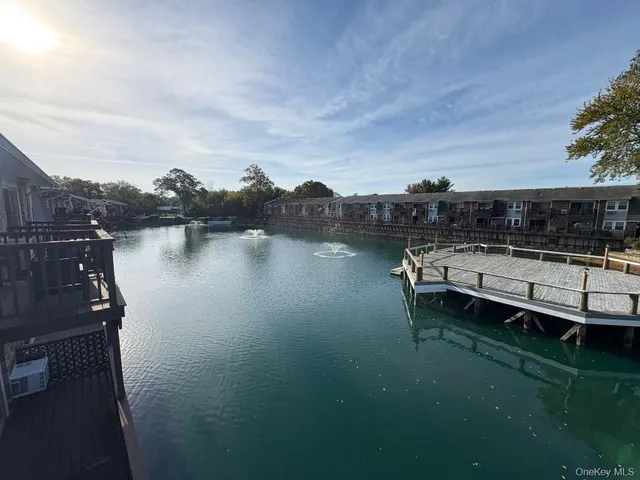 a view of a lake with outdoor space
