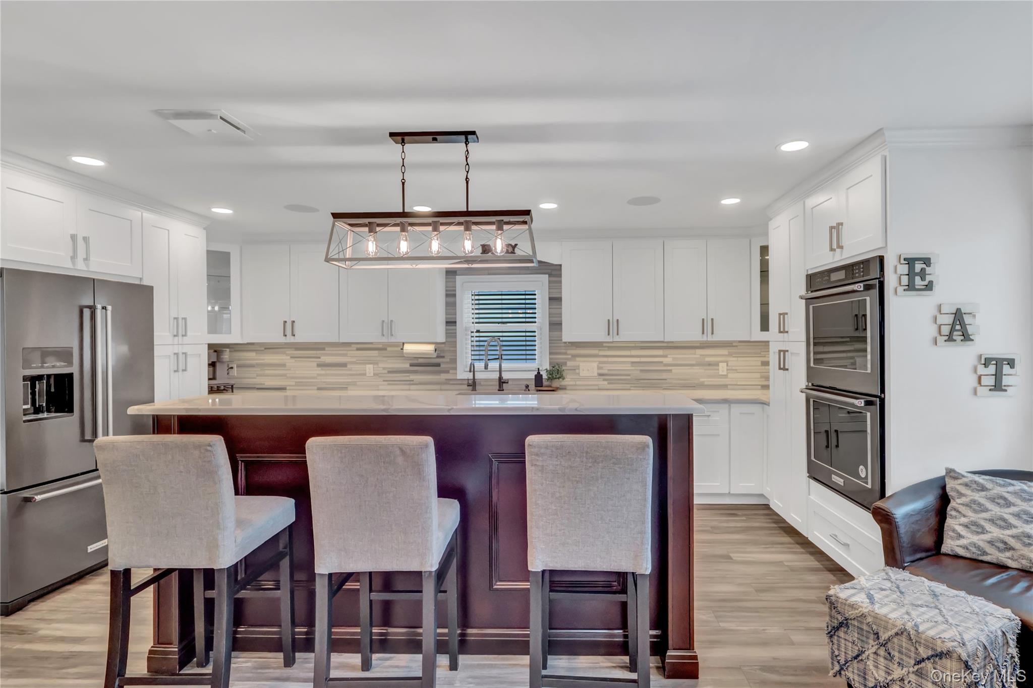 420 Dare Road Selden, NY 11784 - Photo 8 of 42 Kitchen Island view w/ Refrigerator and Double Wall Ovens
