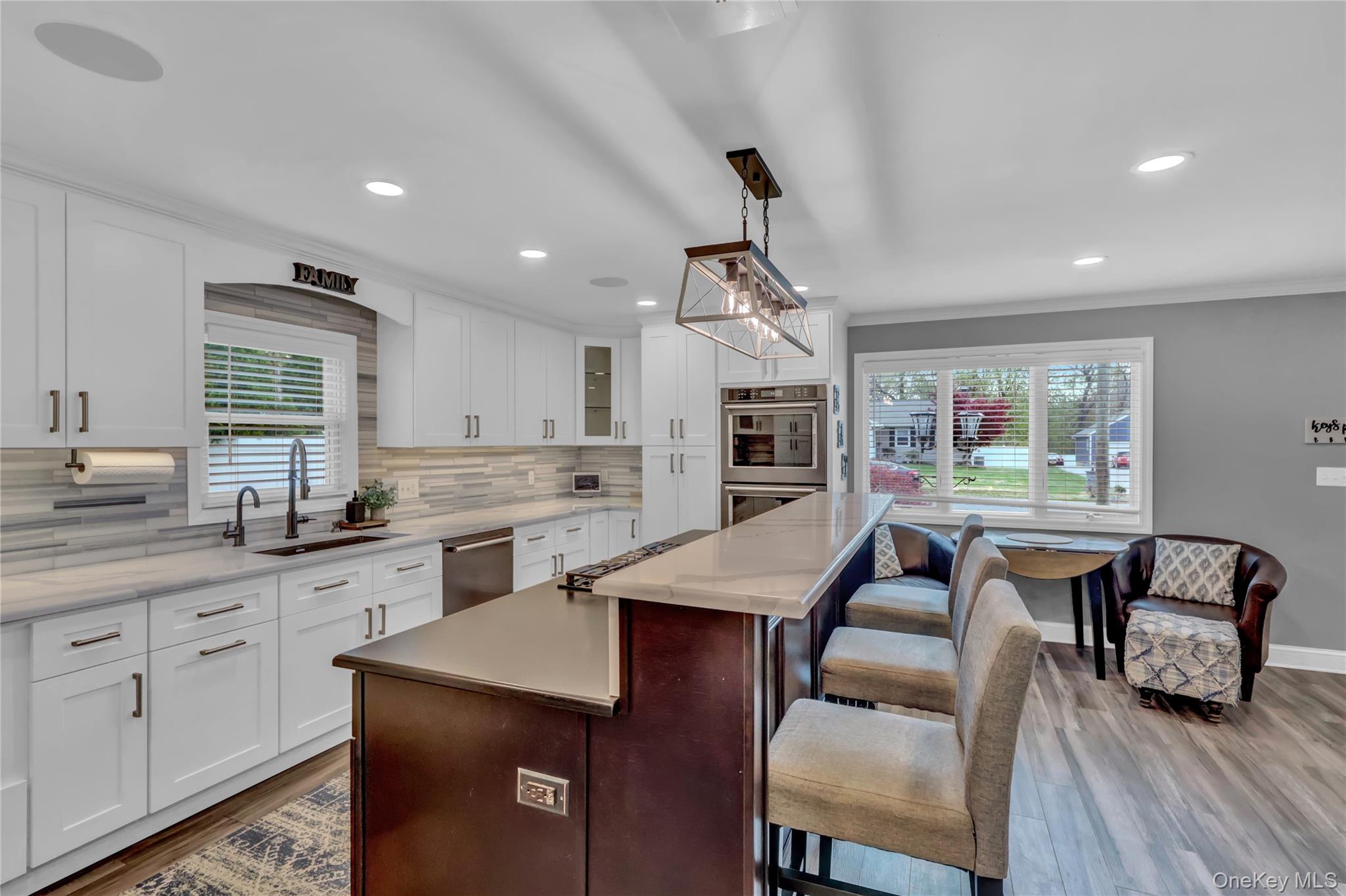 420 Dare Road Selden, NY 11784 - Photo 9 of 42 Kitchen Island view w/ Quartz Countertop and Double Wall Ovens