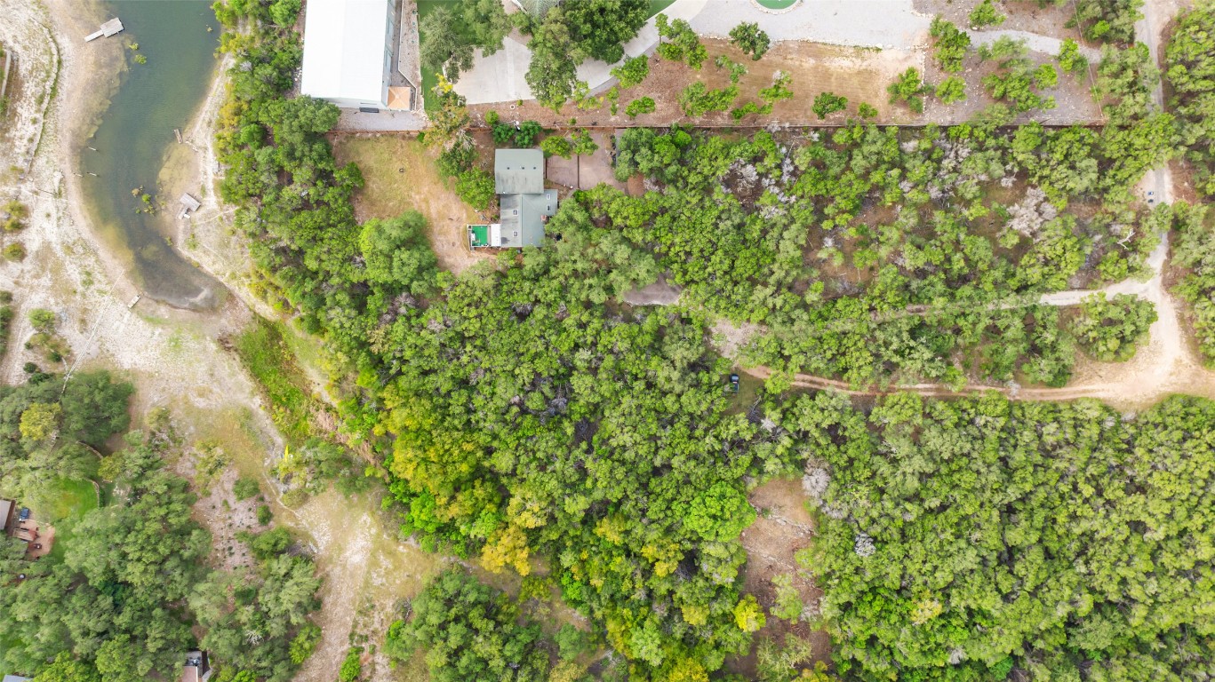 5731 Pool Canyon Cove Austin, TX 78734 - Photo 2 of 17 a view of a small yard with plants and large trees
