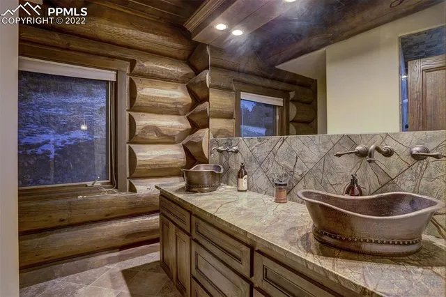 a view of a lake with a mountain in the background