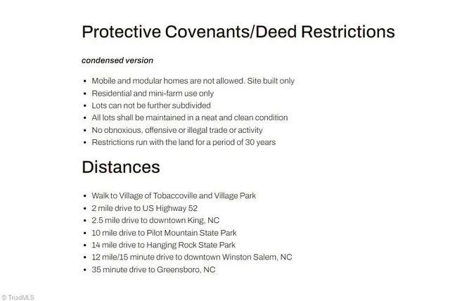 $84,900 | 7766 Fip Newsome Road, Tobaccoville, NC 27050