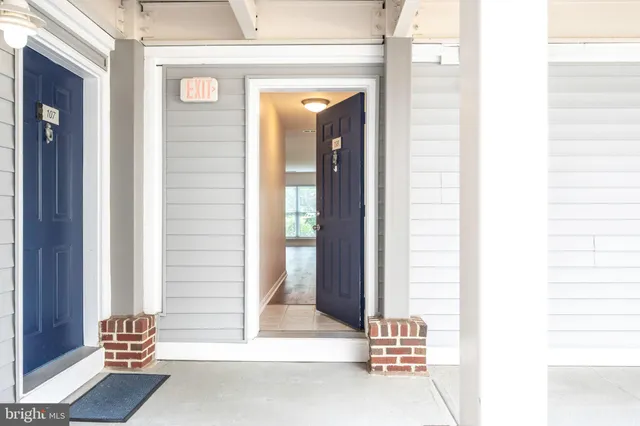 a view of an entryway of a house
