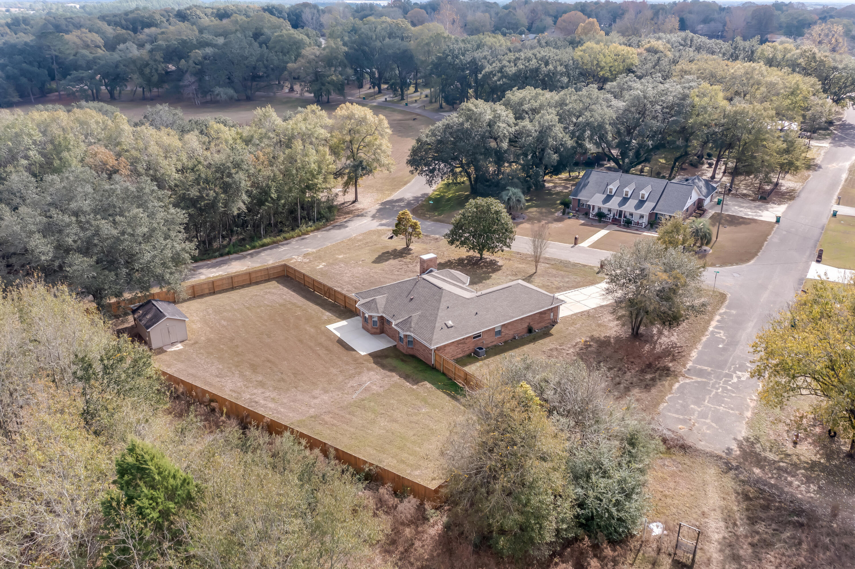 3005 Lillie Street Crestview, FL 32539 - Photo 44 of 46 an aerial view of house with yard