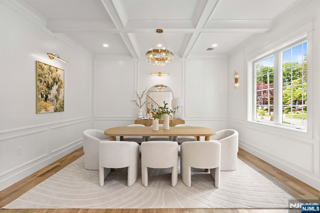 14 Beechwood Road Ho-Ho-Kus, NJ 07423 - Photo 3 of 31 a view of a dining room with furniture window and wooden floor