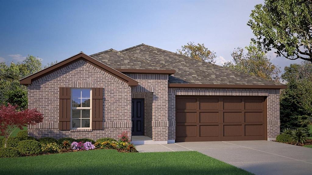 107 Stanton Avenue Rhome, TX 76078 - Photo 30 of 33 a front view of a house with a garden