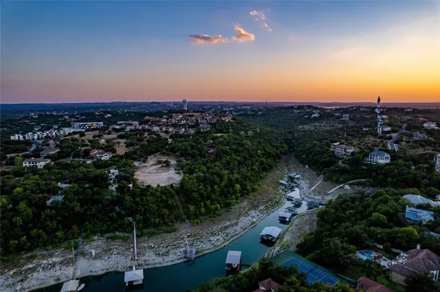 a view of a city with lots of trees