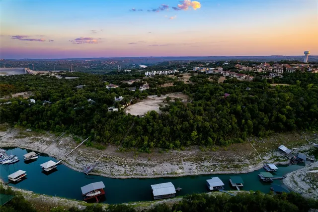 a view of city and mountain