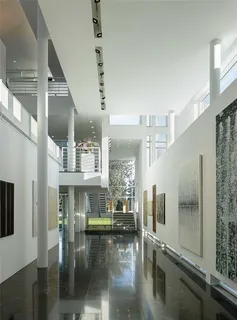 a view of a living room and dining room