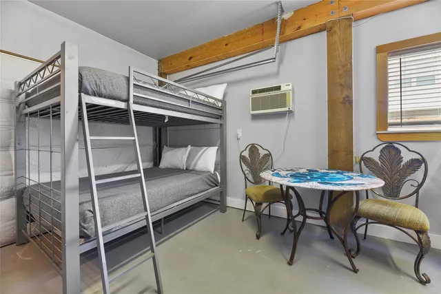 a workspace with furniture