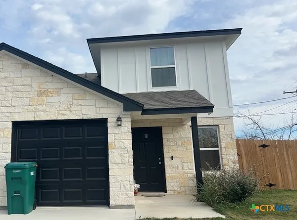 a front view of a house
