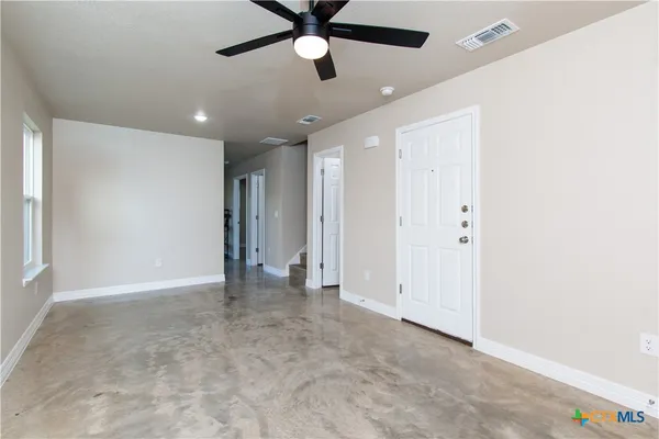 wooden view of an empty room
