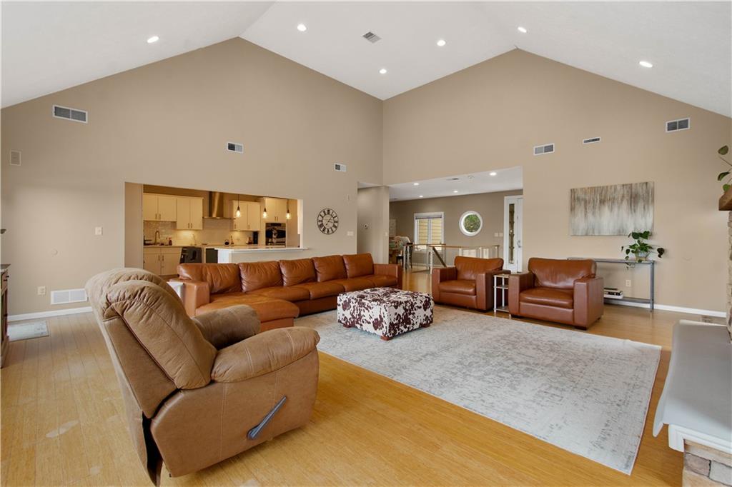 806 Harmony Road Pittsburgh, PA 15237 - Photo 9 of 48 High ceilings, open plan and bamboo flooring make this a wonderful gathering place.