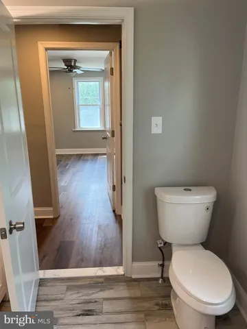a bathroom with a toilet