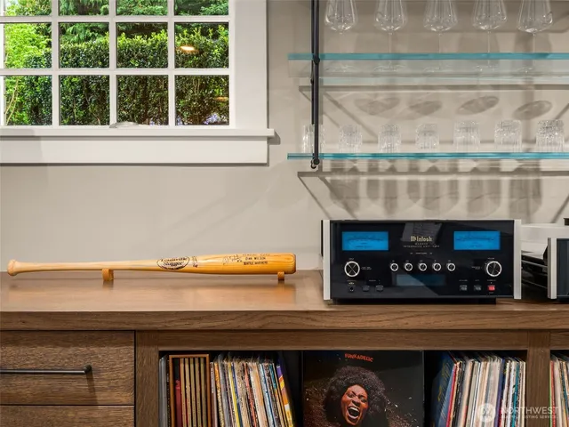 a view of fireplace and window
