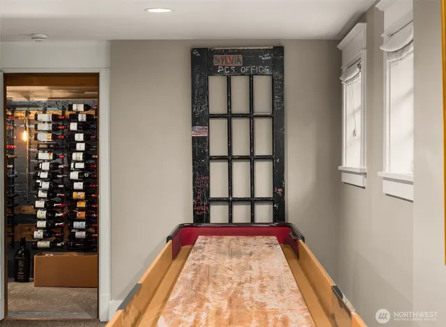 a view of wooden floor in a room