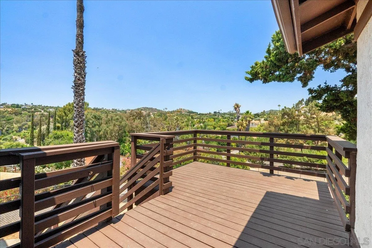 20809 Viento Valle Escondido, CA 92025 - Photo 23 of 23 a view of a balcony with wooden floor and city view