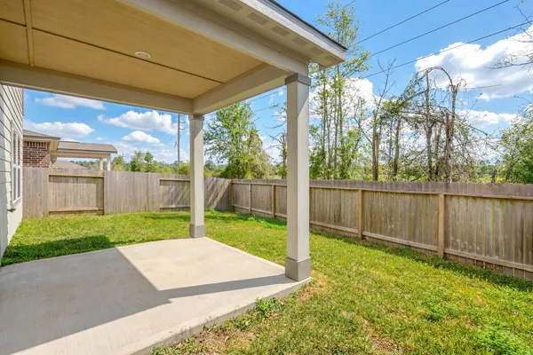 a house view with a garden space