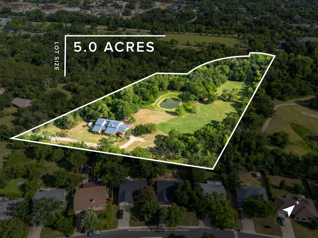 View of property location with property parcel outlined