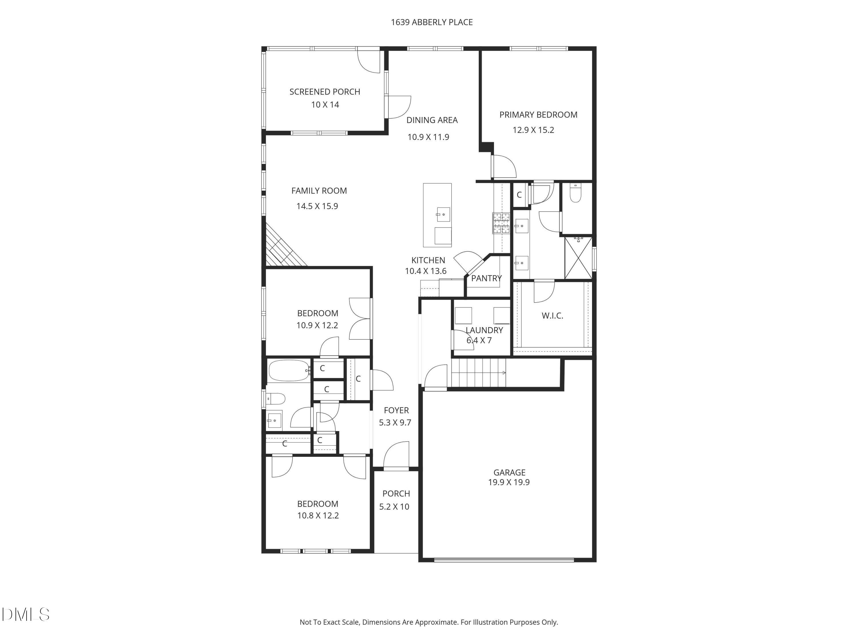 1639 Abberly Place Graham, NC 27253 - Photo 41 of 44 a picture of a floor plan